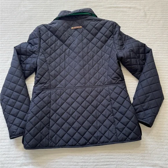 Ralph Lauren Quilted Navy Blazer Jacket with Green Lining - Picture 14 of 14